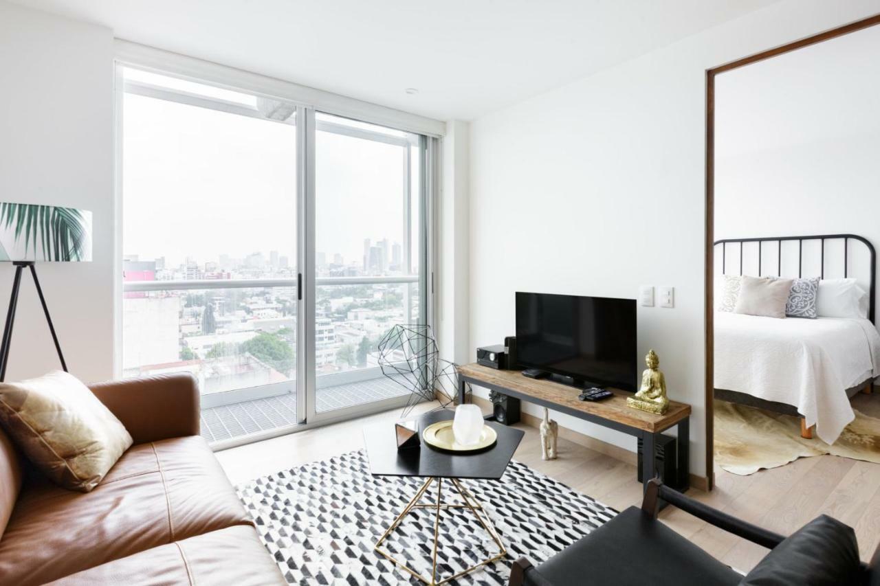 墨西哥城Departamento En Polanco Con Impresionante Vista A La Ciudad Gym - Pool - Parking公寓 外观 照片